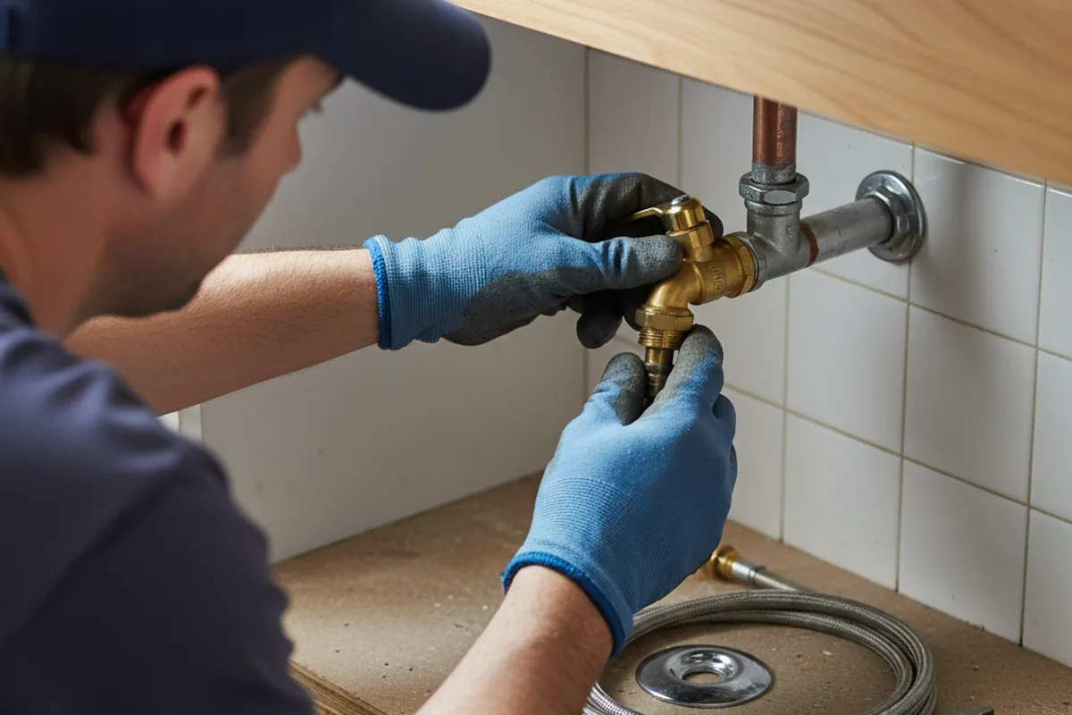Shutoff valve and fitting work during Emergency Plumbing in Mabank